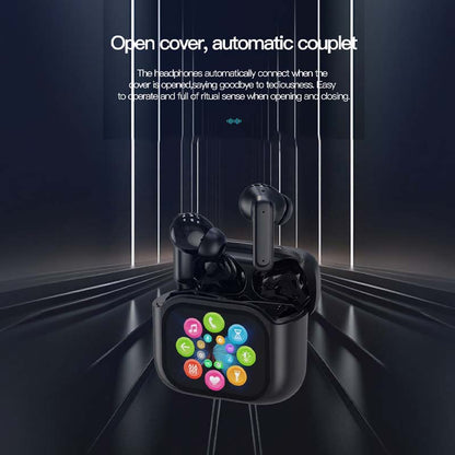 💥Compact Touch-Control Clear-Sound Earbuds-LED Full📍Color Display📍Active Noise Cancellation (ANC)📍Touch Controls📍Bluetooth 5.4