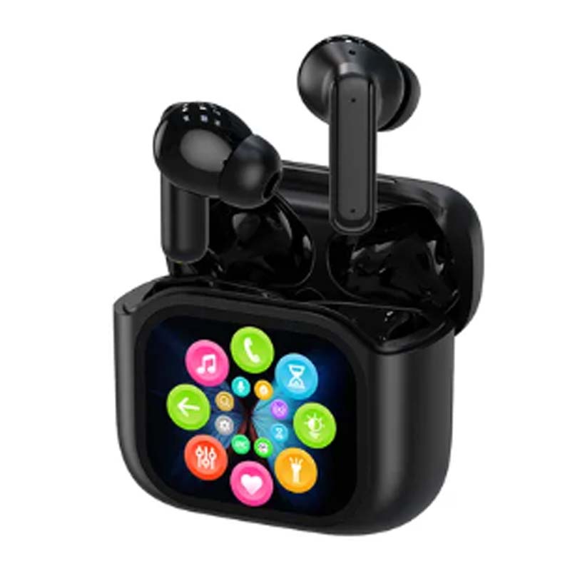 💥Compact Touch-Control Clear-Sound Earbuds-LED Full📍Color Display📍Active Noise Cancellation (ANC)📍Touch Controls📍Bluetooth 5.4