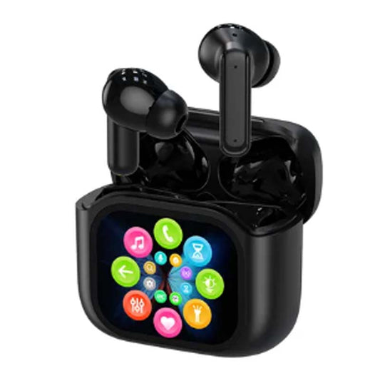 💥Compact Touch-Control Clear-Sound Earbuds-LED Full📍Color Display📍Active Noise Cancellation (ANC)📍Touch Controls📍Bluetooth 5.4