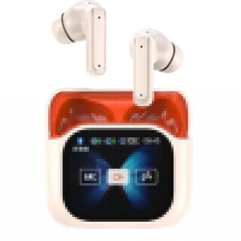 💥Compact Touch-Control Clear-Sound Earbuds-LED Full📍Color Display📍Active Noise Cancellation (ANC)📍Touch Controls📍Bluetooth 5.4