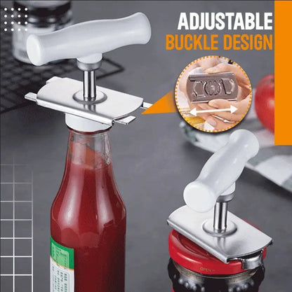 🔥Easy Adjustable Stainless Steel Cap Opener-📢📢Flash Sale: Ending in 3 Hours!⏰⏰
