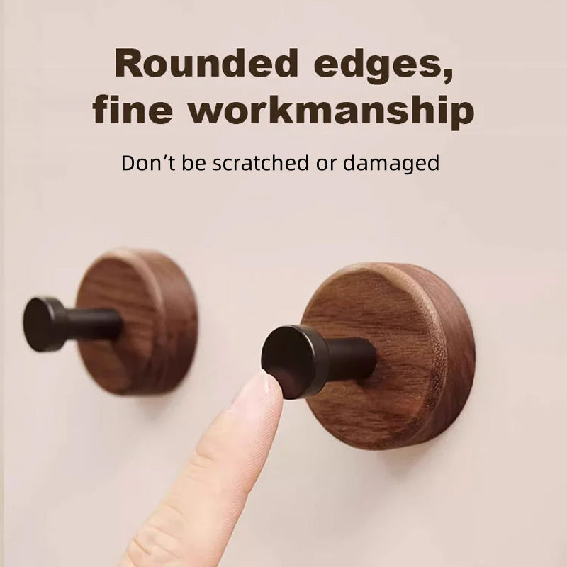 📢📢40% OFF !! ⏰Waterproof Wooden Coat Hook - No Drilling
