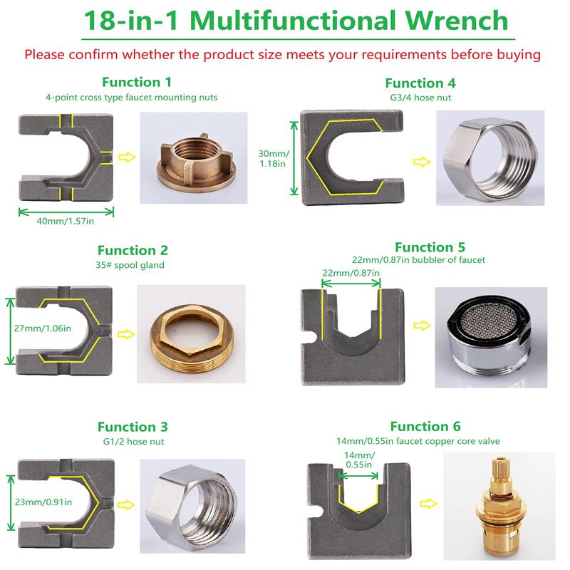 📢📢40% OFF !! ⏰18 in 1 Faucet And Sink Installer Tool