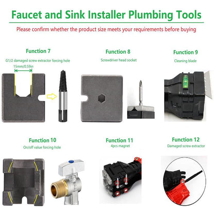 📢📢40% OFF !! ⏰18 in 1 Faucet And Sink Installer Tool
