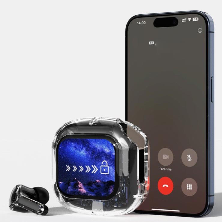 ⏰Last Day Hot Sale!!⌛Full-color Touch-screen Wireless Noise-cancelling Bluetooth 5.4 Headset