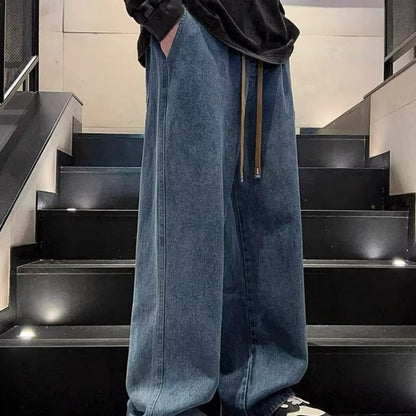 📢📢50% OFF !!!⏰Men's Casual Loose Fit Wide Leg Jeans