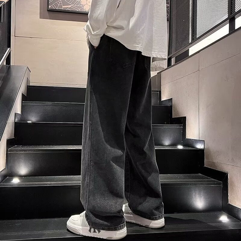 📢📢50% OFF !!!⏰Men's Casual Loose Fit Wide Leg Jeans
