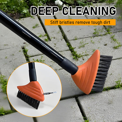 📢📢35% OFF !! ⏰3 in 1 Weed Brush Garden Outdoor Patio Weeding Broom for Clearing Paths and Driveways Set Tool - Wire Brush Broom