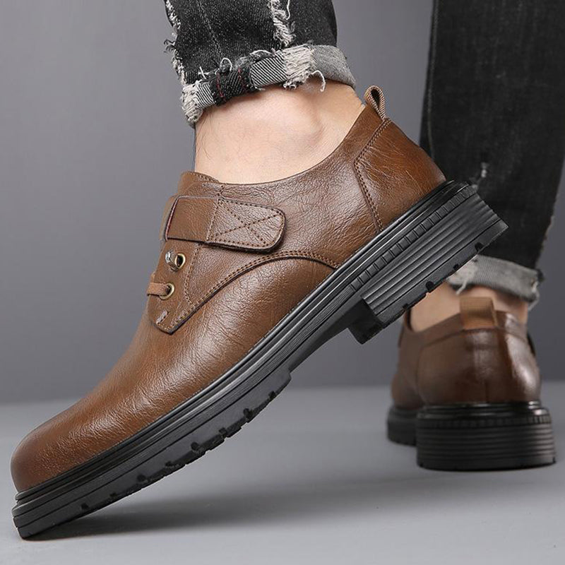 📢📢60%OFF!!!✨Men's Breathable Retro PU Leather Soft Sole Shoes