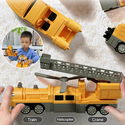 🔥Limited stock available 50% OFF🔥Magnetic Transform Engineering Car Assembled Toys