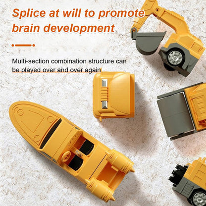 🔥Limited stock available 50% OFF🔥Magnetic Transform Engineering Car Assembled Toys
