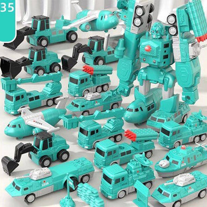 🔥Limited stock available 50% OFF🔥Magnetic Transform Engineering Car Assembled Toys