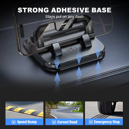 📱 50% OFF NOW! ✨ 360° Rotating Foldable Phone Holder - Universal Compatibility with Anti-Slip Base for Desk, Car & Travel Use 🚗💻