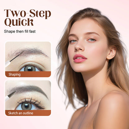 ❣️Buy 1 Get 1 Free❣️Dual-Ended 2 Tip Waterproof Eyebrow Pencil & Brush
