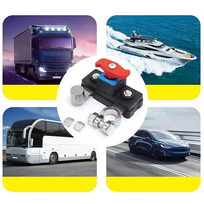 🔋 BUY 2 GET 1 FREE! ⚡ Car Battery Disconnect Switch – Easy Install, Corrosion Resistant & Safety Protection 🚗