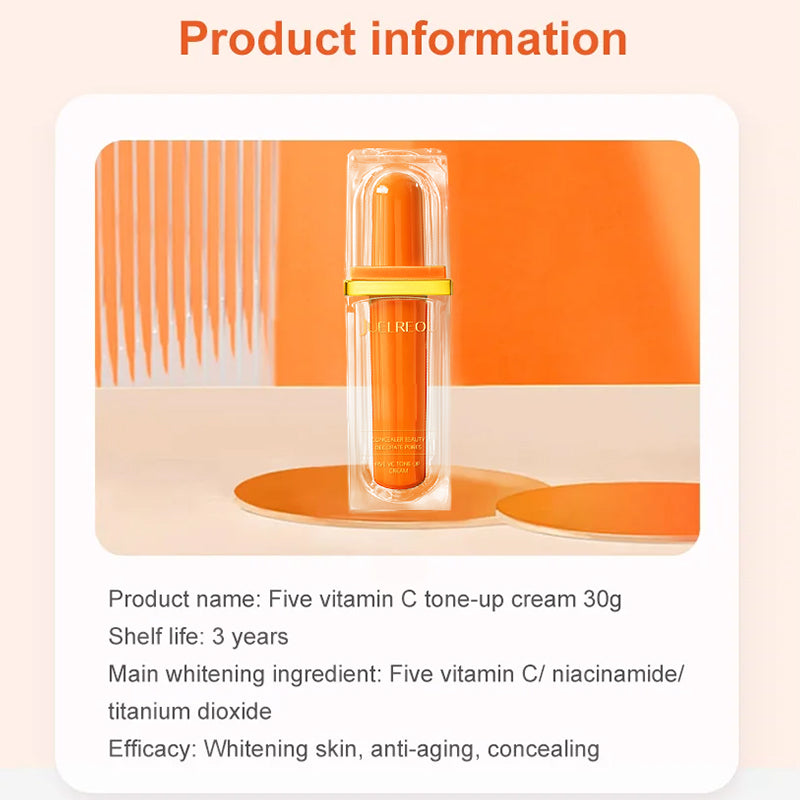 📢📢BUY 5 GET 5 FREE ⏰Five Vitamin C Tone-Up Cream