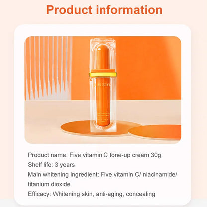 📢📢BUY 5 GET 5 FREE ⏰Five Vitamin C Tone-Up Cream