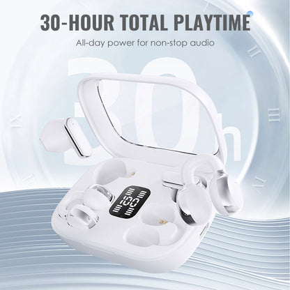 📢📢60 % OFF !!🎅【🎁Best Christmas Gift🎁】🎄4-in-1 Wireless Earbuds with LED Case