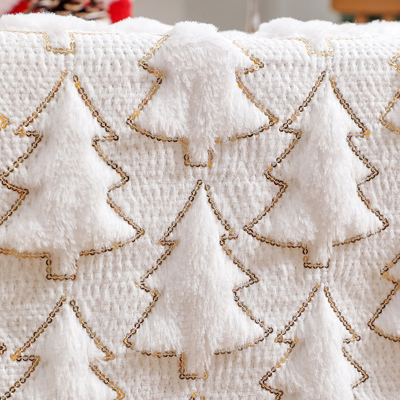 【📍Exquisite Collection📍】Soft Plush Christmas Tree Table Runner