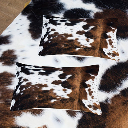 📢📢60  % OFF !!🎅Cow Print Duvet Cover Set