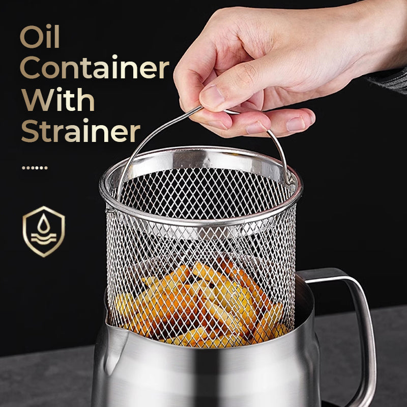 🛢️ 30% OFF! ⚙️ MULTI-FUNCTION OIL FILTER CONTAINER - Large Capacity & Stainless Steel, Easy-Pour Spout for Clean Oil Changes, Durable and Leak-Proof 🔧🚗