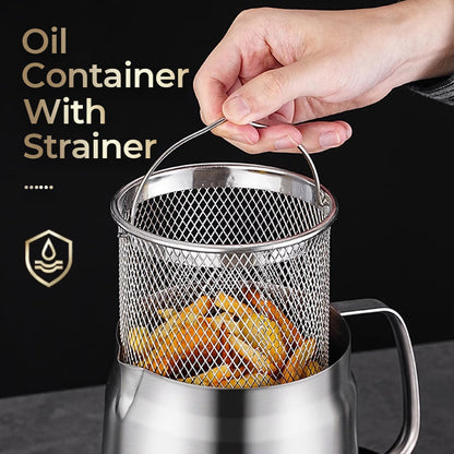 🛢️ 30% OFF! ⚙️ MULTI-FUNCTION OIL FILTER CONTAINER - Large Capacity & Stainless Steel, Easy-Pour Spout for Clean Oil Changes, Durable and Leak-Proof 🔧🚗