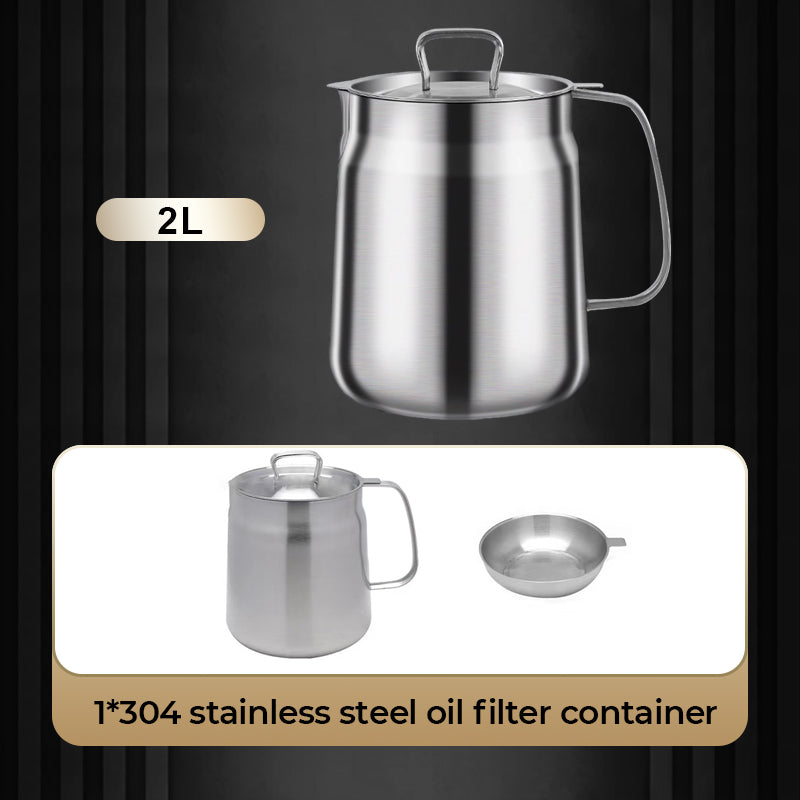 🛢️ 30% OFF! ⚙️ MULTI-FUNCTION OIL FILTER CONTAINER - Large Capacity & Stainless Steel, Easy-Pour Spout for Clean Oil Changes, Durable and Leak-Proof 🔧🚗