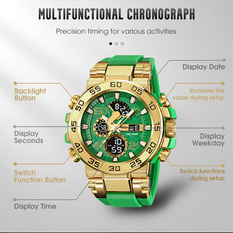 📢📢60 % OFF !!⏰⏰Multifunctional LED Waterproof Digital Watch