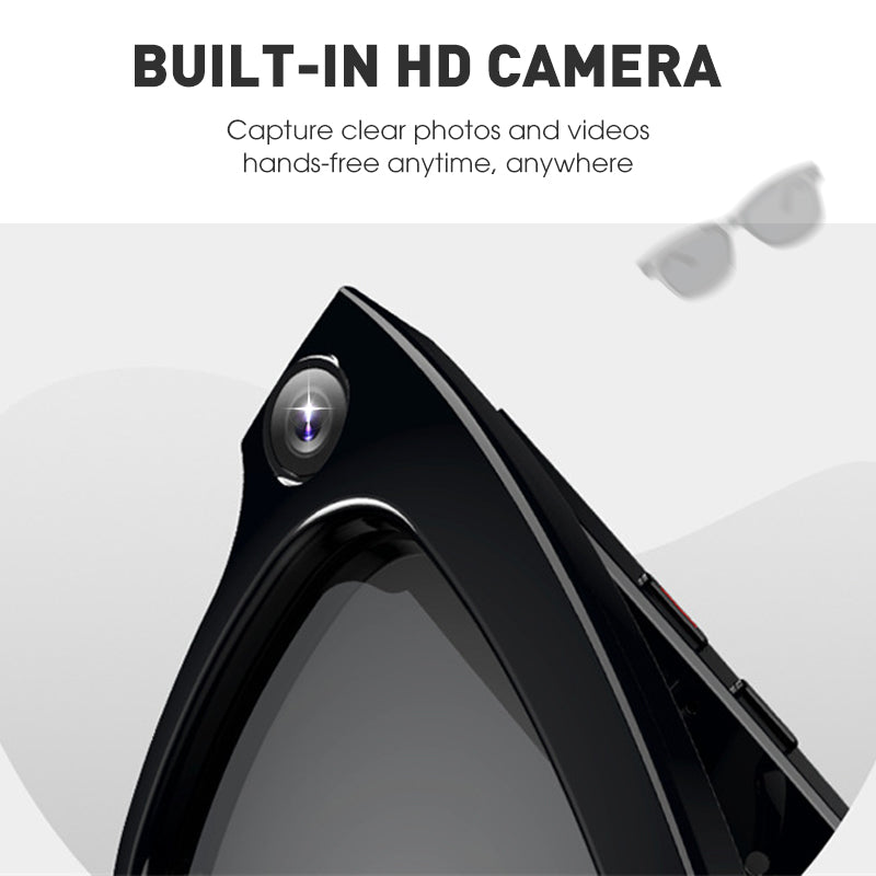 📢📢50% OFF !!!⏰AI smart glasses with ChatGPT, 8 MP camera and HD 1200P 4K video recording, real-time translation in over 160 languages, Bluetooth 5.4, HiFi audio and music control, smart sunglasses with video recording for on the go
