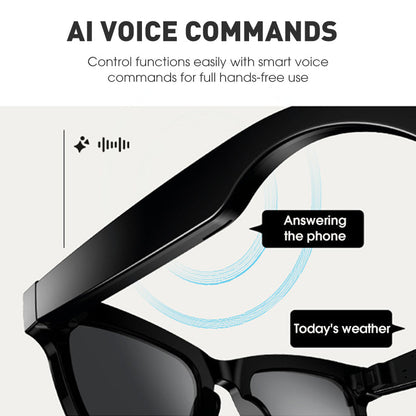 📢📢50% OFF !!!⏰AI smart glasses with ChatGPT, 8 MP camera and HD 1200P 4K video recording, real-time translation in over 160 languages, Bluetooth 5.4, HiFi audio and music control, smart sunglasses with video recording for on the go