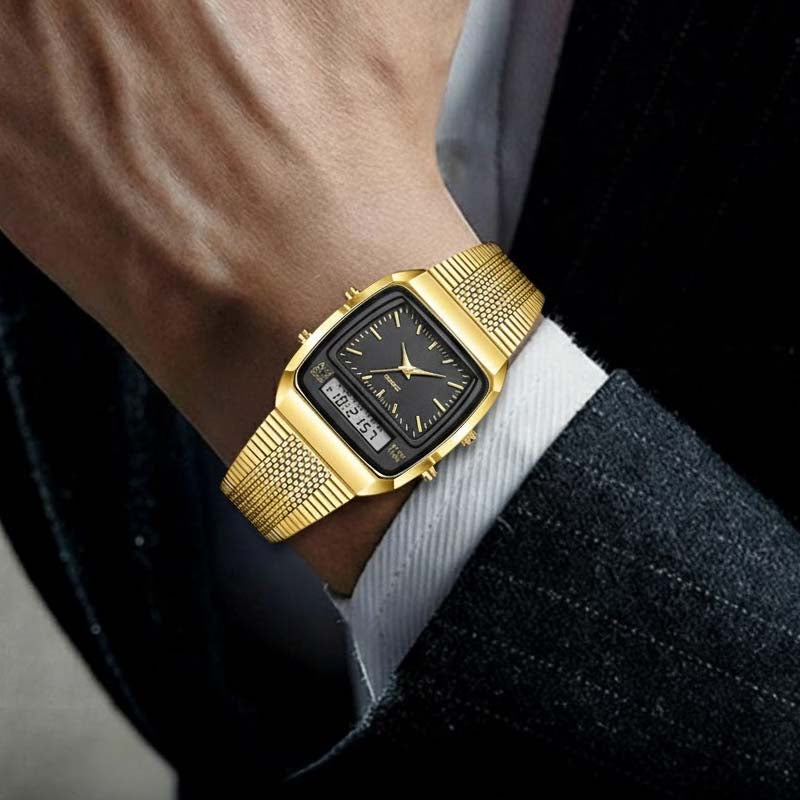 ⏳Limited-time 50% off⏰LIEBIG Roman Retro Dual System Multi-Function Digital Sports Watch⌚