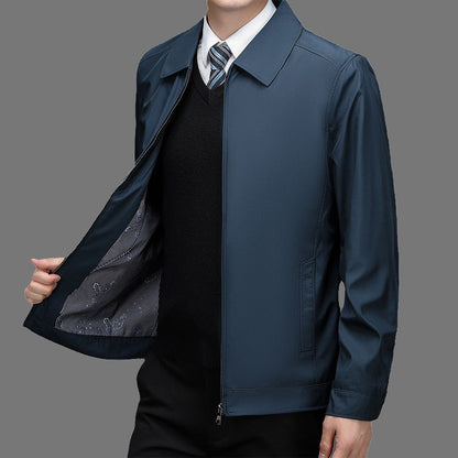 📢📢56 % OFF !!✨Men's Windproof Lapel Zipper Jacket