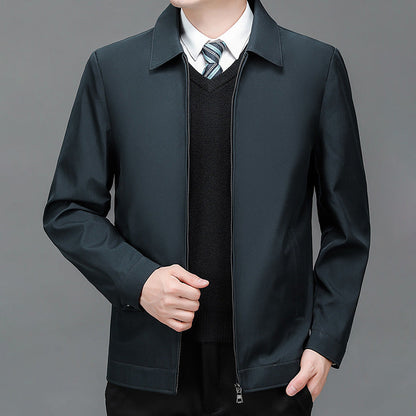 📢📢56 % OFF !!✨Men's Windproof Lapel Zipper Jacket