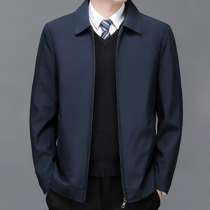 📢📢56 % OFF !!✨Men's Windproof Lapel Zipper Jacket