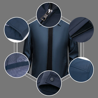 📢📢56 % OFF !!✨Men's Windproof Lapel Zipper Jacket