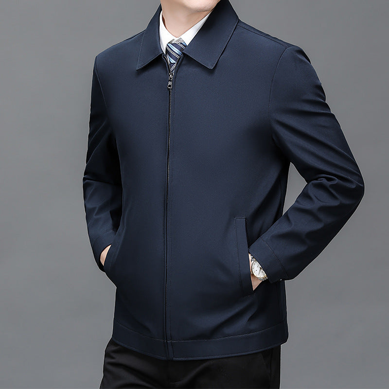 📢📢56 % OFF !!✨Men's Windproof Lapel Zipper Jacket