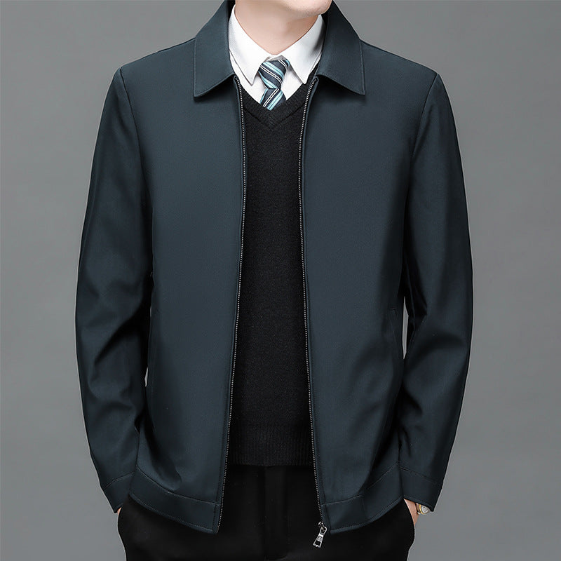 📢📢56 % OFF !!✨Men's Windproof Lapel Zipper Jacket