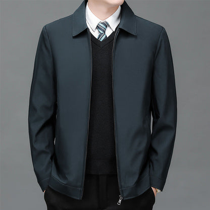 📢📢56 % OFF !!✨Men's Windproof Lapel Zipper Jacket