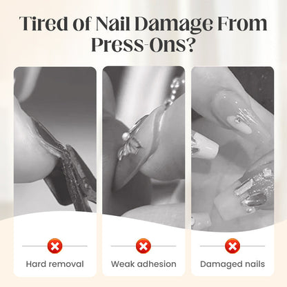📢📢50 % OFF !!✨Solid Adhesive Patch Gel for Press-On Nails