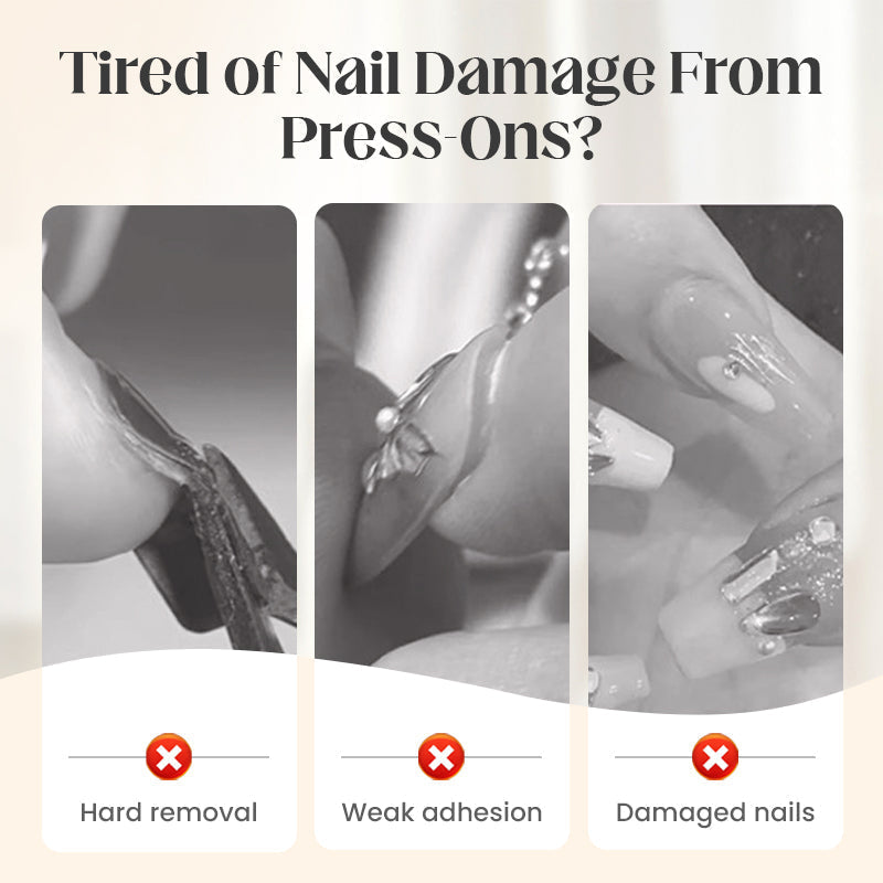 Solid Adhesive Patch Gel for Press-On Nails