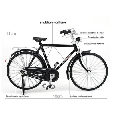 📢📢60 % OFF !!⏰1: 10 Simulation Mini DIY Retro Bicycle Model Ornament