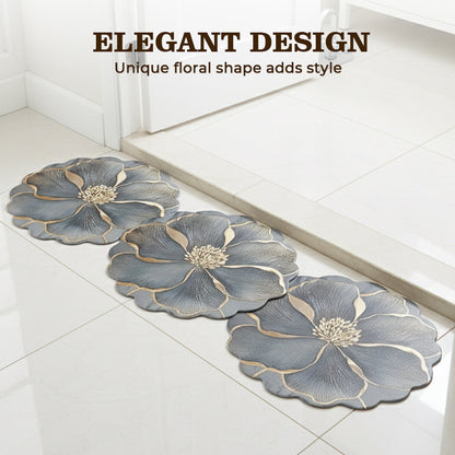 📢📢50 % OFF !!⏰Flower Pattern Quick-Dry Bathroom Mat🌹