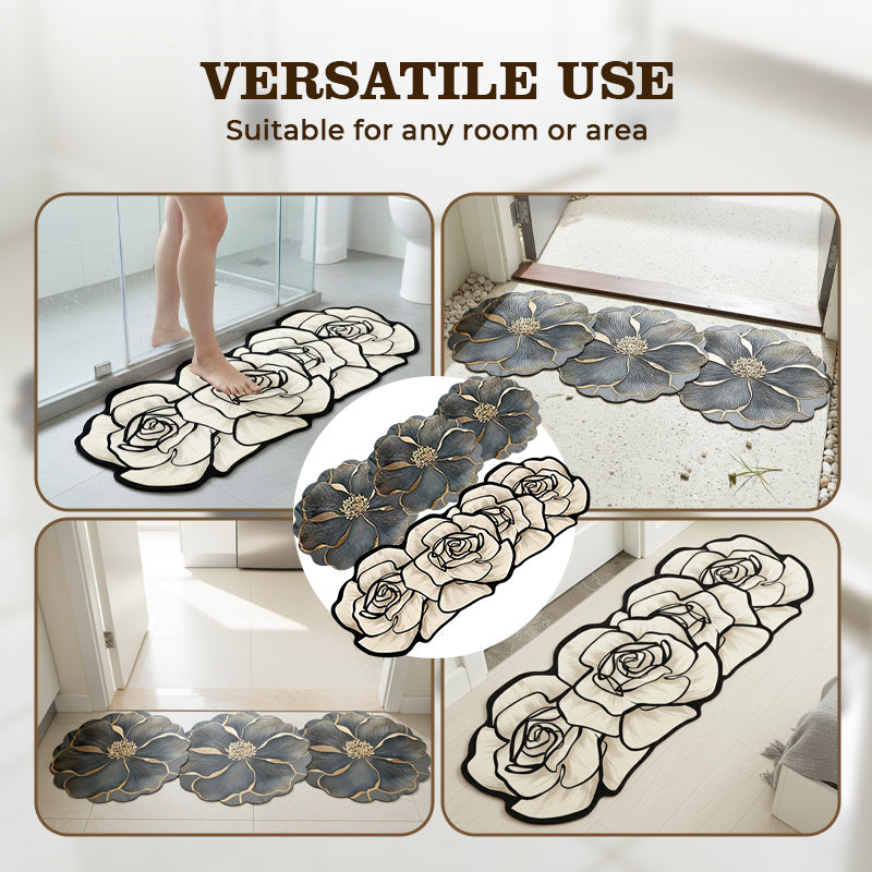 📢📢50 % OFF !!⏰Flower Pattern Quick-Dry Bathroom Mat🌹