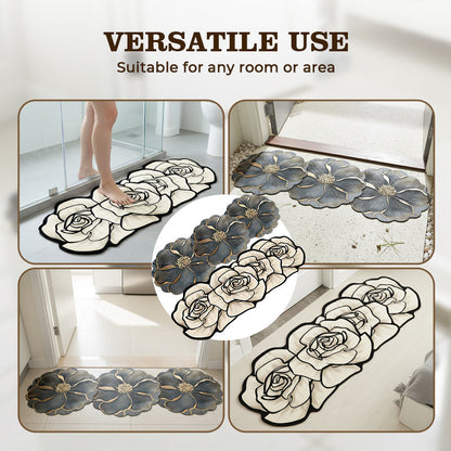 📢📢50 % OFF !!⏰Flower Pattern Quick-Dry Bathroom Mat🌹