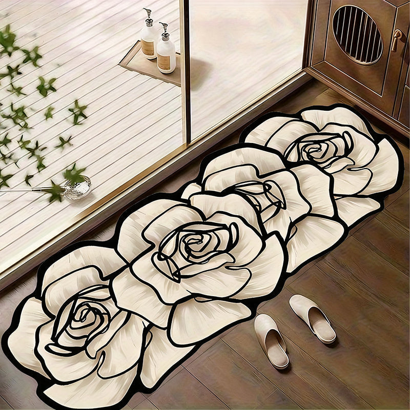📢📢50 % OFF !!⏰Flower Pattern Quick-Dry Bathroom Mat🌹