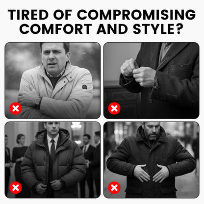 📢📢50 % OFF !!⏰Men's Lined Business Casual Winter Coat