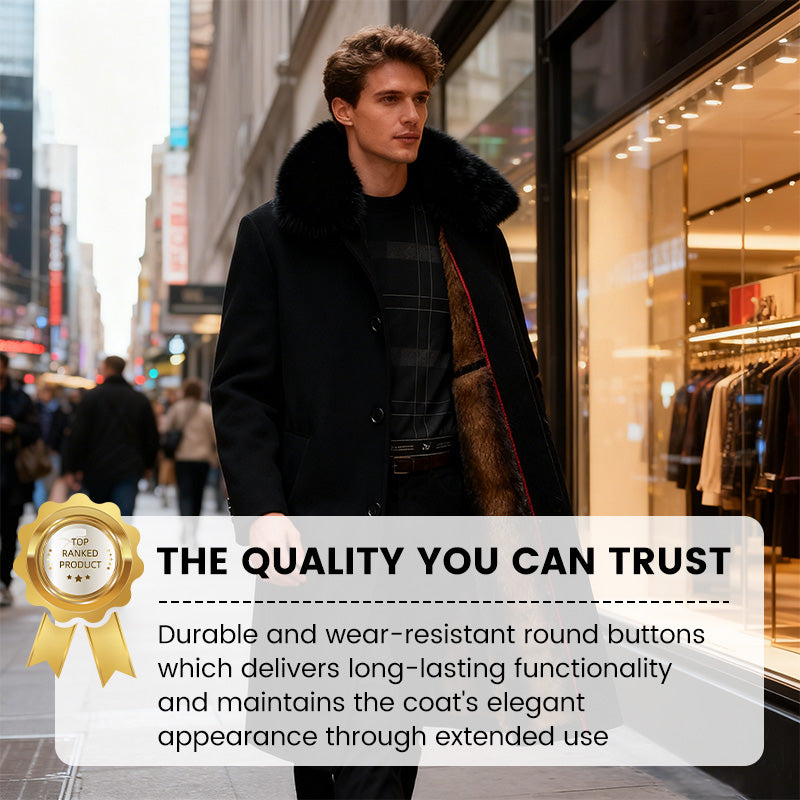 📢📢50 % OFF !!⏰Men's Lined Business Casual Winter Coat