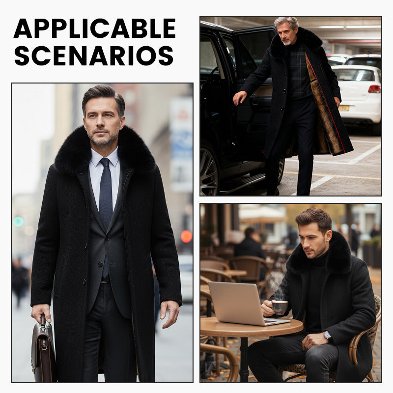 📢📢50 % OFF !!⏰Men's Lined Business Casual Winter Coat