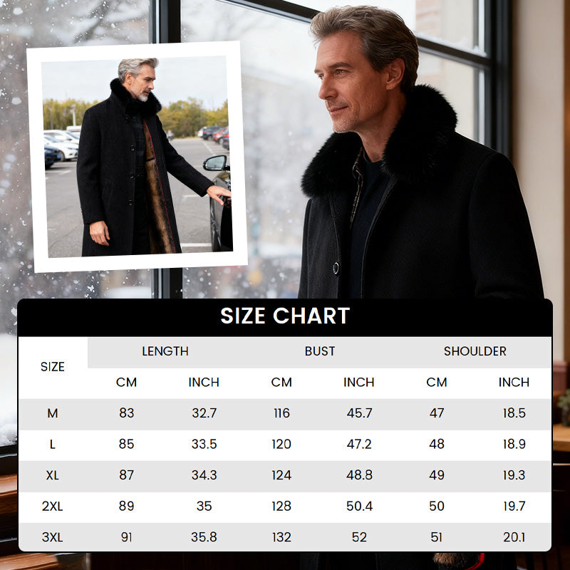 📢📢50 % OFF !!⏰Men's Lined Business Casual Winter Coat