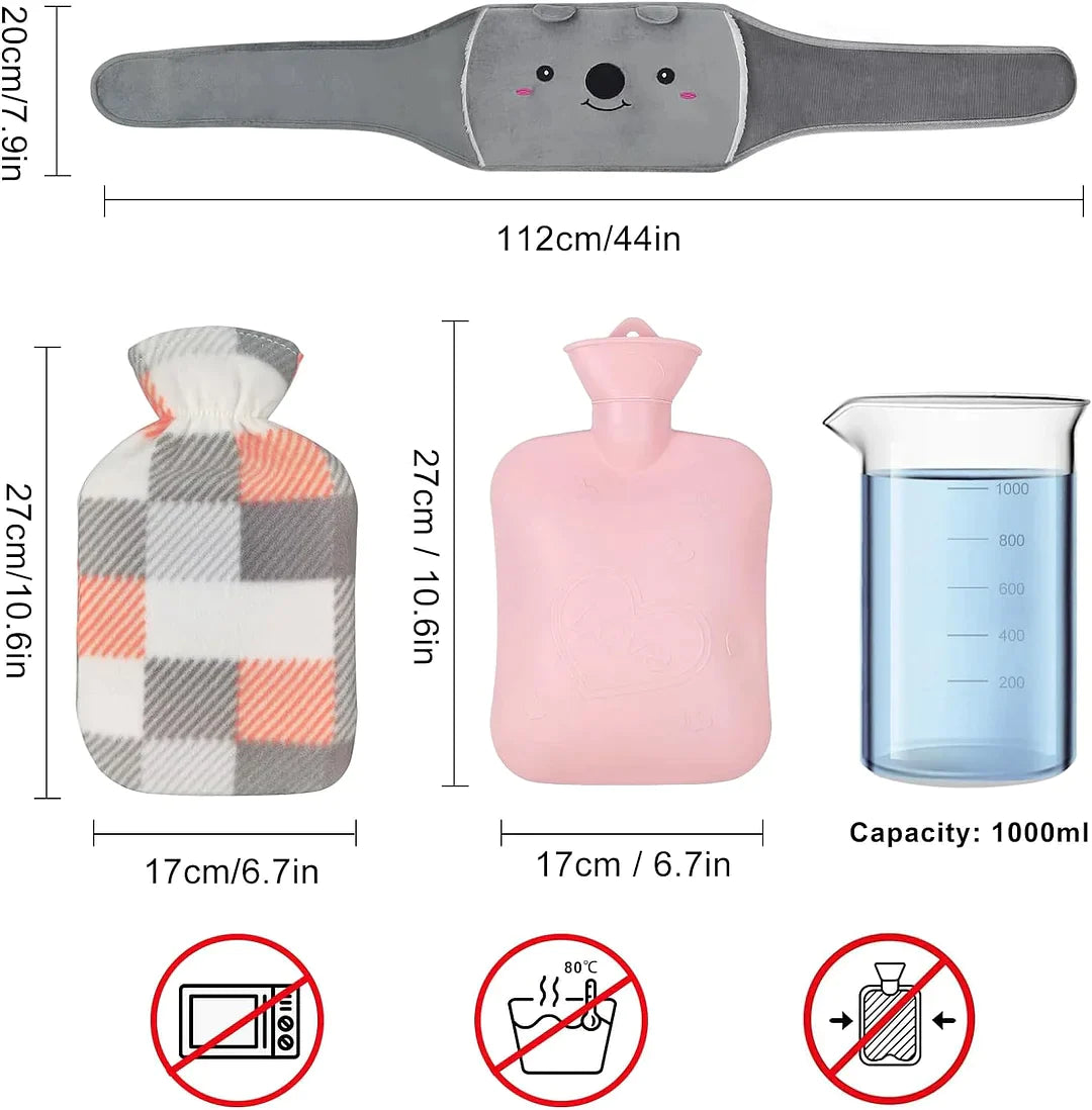📢📢70 % OFF !!🎅Plush Hot Water Bottle Belt For Refilling